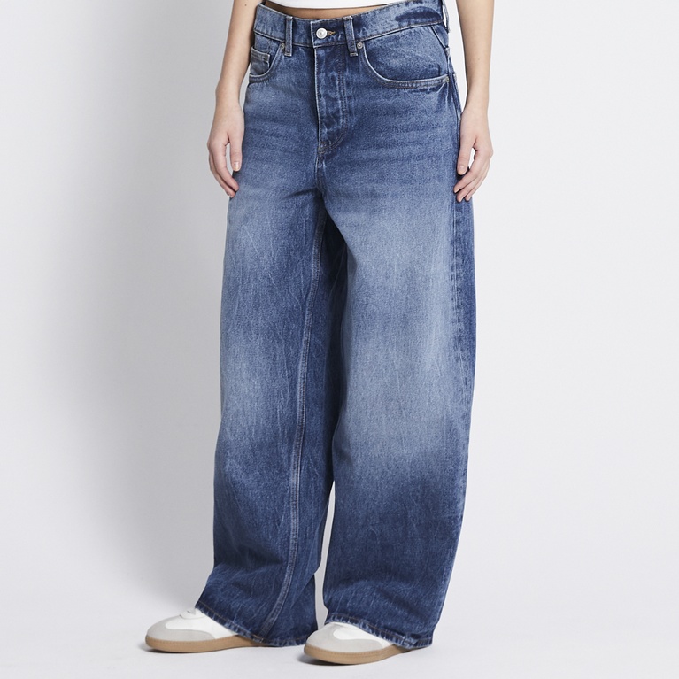 Baggy wide jeans "Giant" Mid wash
